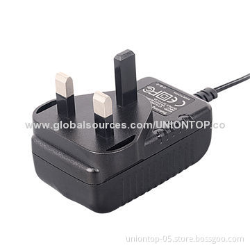 15W 12V 1.25A Wall Mount AC/DC Adapter in fixed UK plug with CE/FCC/LVD Certifications